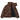 BROWN PUFFER JACKET WITH HIGH COLLAR