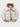 BROWN PUFFER JACKET WITH WHITE LETTERING FOR COZY COMFORT EVERYDAY WEAR