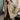 BROWN QUILTED JACKET WITH FAUX FUR COLLAR