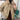 BROWN QUILTED JACKET WITH FAUX FUR COLLAR