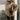 BROWN QUILTED JACKET WITH FAUX FUR COLLAR