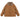 BROWN QUILTED JACKET WITH FAUX FUR COLLAR