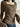BROWN RIBBED KNIT TOP WITH SQUARE NECKLINE AND SLIM FIT