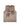 BROWN SLEEVELESS JERSEY PULLOVER WITH GRAPHIC AND ROUND COLLAR
