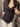 BROWN SLIM FIT V-NECK TOP FOR Y2K FASHION ENTHUSIASTS
