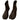BROWN SPLIT TOE ANKLE BOOTS IN VEGAN LEATHER