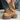 BROWN STAR PLATFORM BOOTS WESTERN-INSPIRED DESIGN