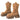 BROWN STAR PLATFORM BOOTS WESTERN-INSPIRED DESIGN