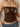 BROWN STRAPLESS TOP WITH GOLD FLORAL ACCENTS CASUAL LOOSE FIT - M - Sweetheart Supplies