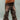 BROWN TIE-DYE SHIRT AND DISTRESSED JEANS LONG PANTS STRAIGHT LEG