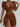 BROWN TIE-STRING BIKINI SET WITH MATCHING SKIRT