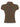 BROWN VISCOSE SHIRT SILVER BUTTON COLLARED TOP