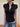 BROWN VISCOSE SHIRT SILVER BUTTON COLLARED TOP