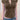 BROWN VISCOSE SHIRT SILVER BUTTON COLLARED TOP