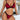 BURGUNDY BLACK LINGERIE 2PCS SET TRIANGLE CUP BRA