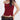 BURGUNDY HALTER TOP WITH CREAM TRIM COMFORTABLE COTTON SLEEVELESS TANK