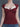 BURGUNDY LACE TRIM TOP Y2K