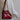 BURGUNDY PATENT LEATHER SHOULDER BAG FOR WOMEN