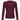 BURGUNDY RIBBED LONG-SLEEVE TOP WITH LACE TRIM Y2K RED KNIT