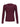 BURGUNDY RIBBED LONG-SLEEVE TOP WITH LACE TRIM Y2K RED KNIT