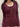 BURGUNDY RIBBED LONG-SLEEVE TOP WITH LACE TRIM Y2K RED KNIT