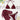BURGUNDY SHELL BIKINI SET ENHANCED ELASTANE FABRIC TEXTURE