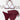 BURGUNDY SHELL BIKINI SET ENHANCED ELASTANE FABRIC TEXTURE