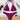 BURGUNDY THONG BIKINI SET SOLID COLOR