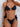BUTTERFLY BIKINI ELEGANT BLACK METAL FABRIC TEXTURE