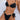BUTTERFLY BIKINI ELEGANT BLACK METAL FABRIC TEXTURE