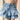 High-Waisted Ruffled Denim Mini Skirt