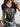 Gothic Floral Print V-Neck T-Shirt