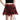 CASUAL REBEL PLAID SKIRT ASYMMETRIC HEMLINE