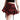 CASUAL REBEL PLAID SKIRT ASYMMETRIC HEMLINE