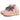 PINK HIGH-TOP SNEAKERS WITH PATTERNED LACES ROUND TOE BOOT