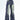 CASUAL URBAN CARGO WIDE-LEG JEANS WITH WASHED BLUE FINISH AND MULTIPLE POCKETS