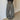 CASUAL WASHABLE CHARCOAL WIDE-LEG PANTS WITH SLIGHTLY FLARED HEM