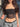 CHIC BLACK MESH BANDEAU WITH SHEER PANEL