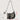 CLASSIC BLACK PLAID MESSENGER BAG WITH EDGE PAINT DETAIL