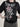 COLLAR CREW NECK T-SHIRT WITH GEOMETRIC PATTERN Y2K STYLE