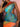 COLORFUL PATTERNED DRESS WITH GRADIENT VINTAGE SLEEVELESS DESIGN