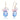 COPPER EAR NEEDLE DROP DANGLE EARRINGS
