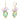 COPPER EAR NEEDLE DROP DANGLE EARRINGS