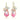 COPPER EAR NEEDLE DROP DANGLE EARRINGS