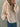 CREAM CABLE-KNIT HOODED CARDIGAN VINTAGE LOOSE CREW NECK