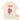 CREAM-COLORED CREW NECK T-SHIRT WITH PINK GRAPHIC DESIGN