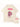 CREAM-COLORED CREW NECK T-SHIRT WITH PINK GRAPHIC DESIGN