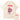 CREAM-COLORED CREW NECK T-SHIRT WITH PINK GRAPHIC DESIGN