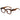 CREAM-COLORED WAVY FRAME SUNGLASSES WITH GRADIENT LENSES