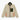 CREAM FLEECE JACKET WITH LIGHTWEIGHT ADJUSTABLE FIT